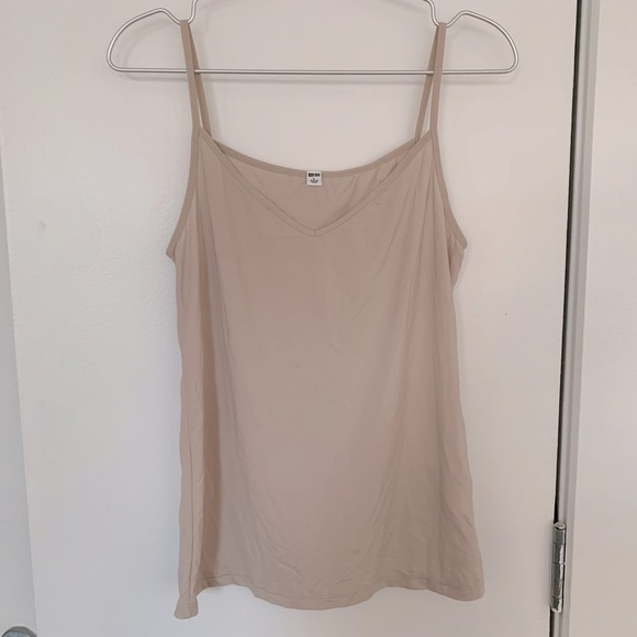 Uniqlo Tops Uniqlo Airism Nude Neutral Natural Camisole W Spaghetti
